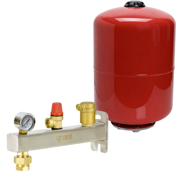 Grupa bezpieczeństwa C.O. IBO 1,5 bar 3/4 + naczynie przeponowe 24L BASIC