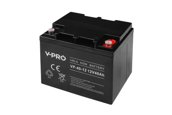 Akumulator AGM Volt Polska VPRO 12V 40Ah VRLA bezobsługowy – zasilanie awaryjne UPS